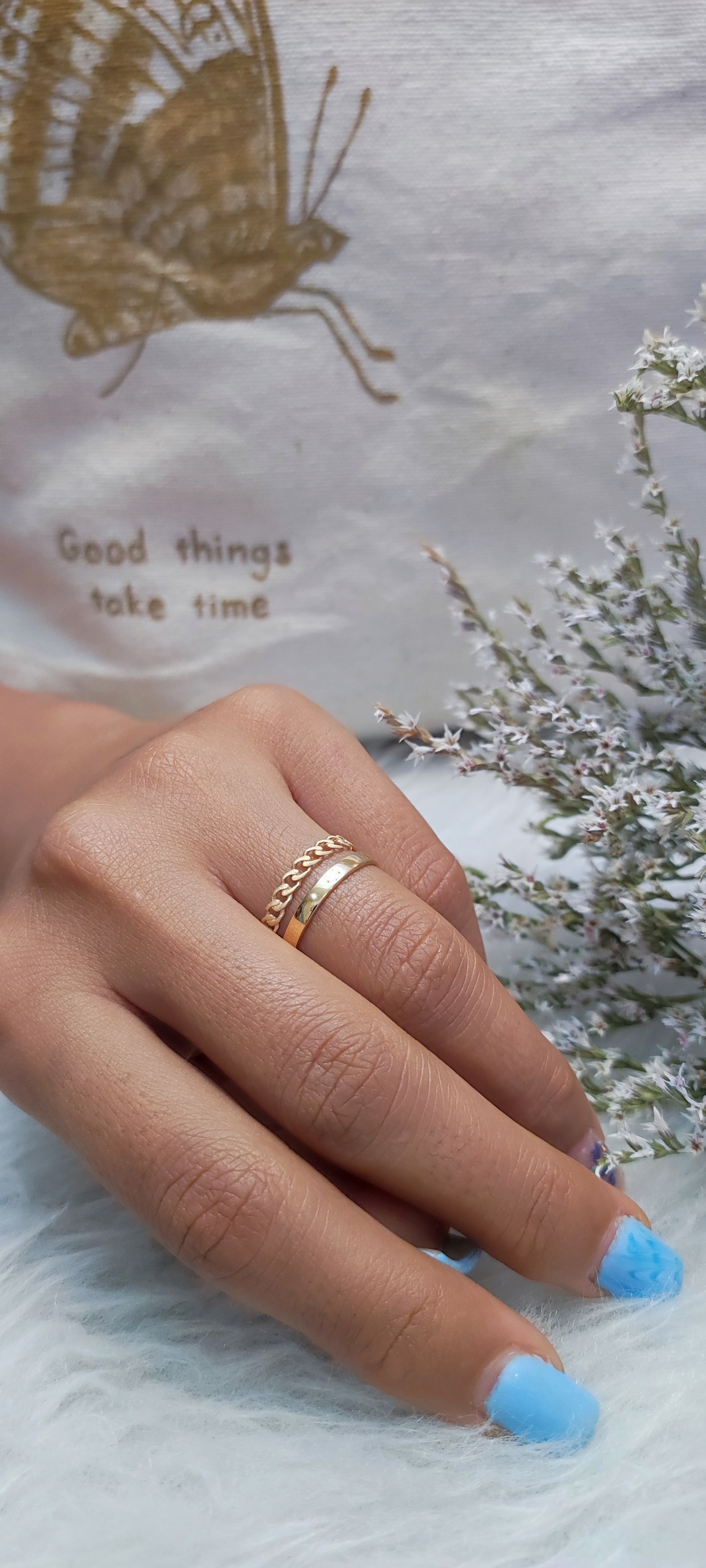 انگشتر مینیمال دوبل کارتیر انگشتر مینیمال وزن تقریبی 2 گرم