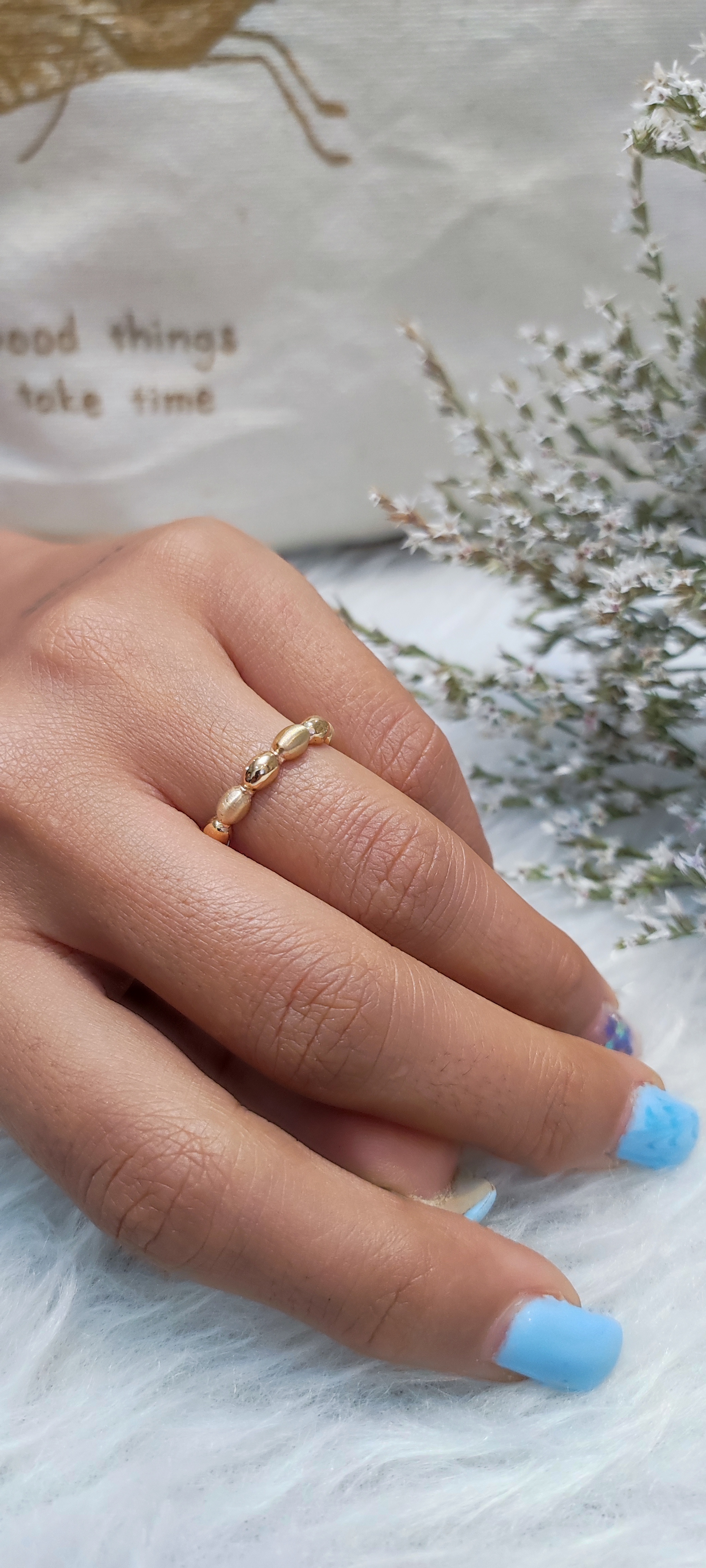 انگشتر مینیمال بیضی انگشتر مینیمال وزن تقریبی 1.700 گرم