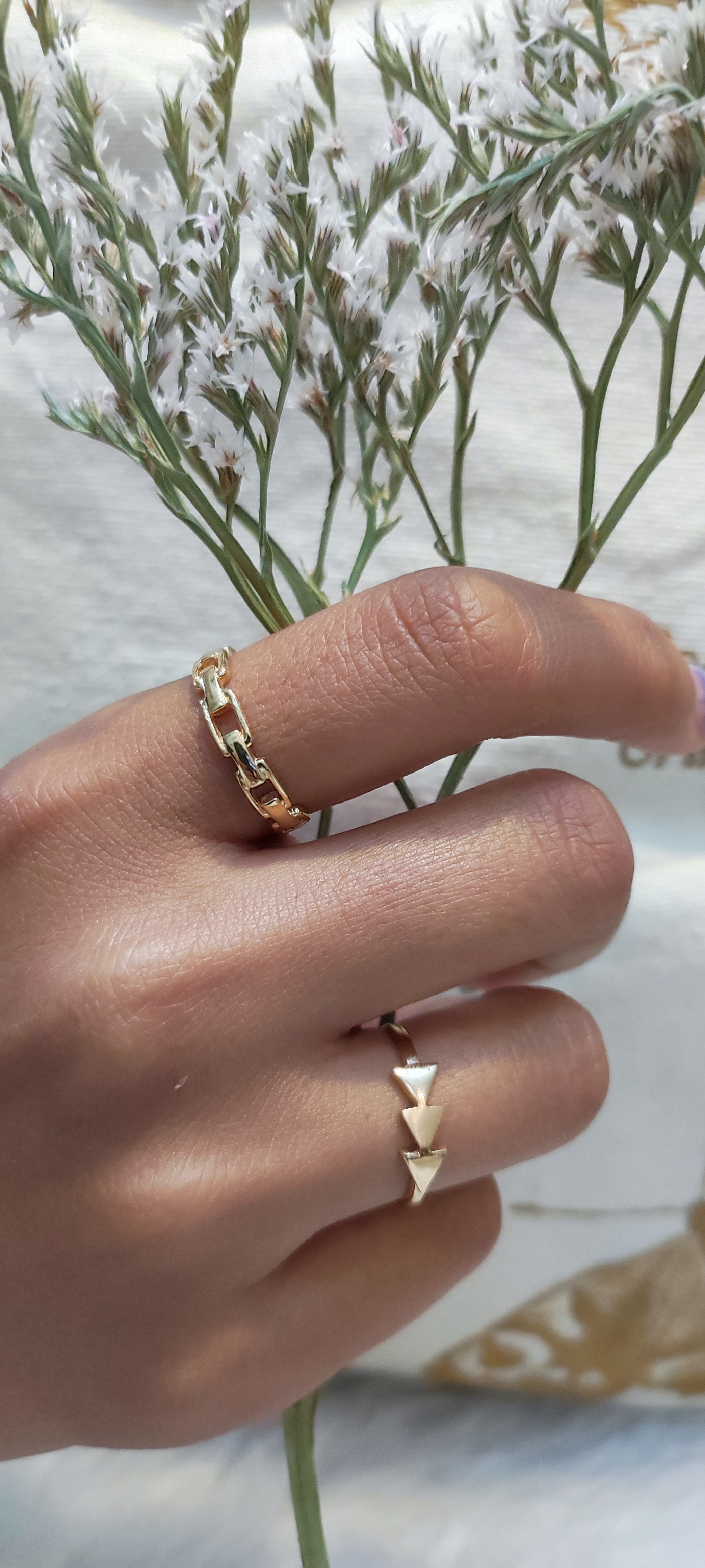 انگشتر مینیمال طرح تراش انگشتر مینیمال وزن تقریبی 1.300 گرم